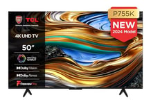 TCL 50P755K 50-inch Ultra HD, Wide Color Gamut, 4K HDR TV, Smart TV Powered by Android TV (Dolby Atmos 2.0, Dolby Vision, HDR 10+, Voice Control, compatible with Google assistant, Chromecast built-in)