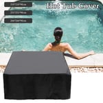 Easy-topbuy UV Resistant Hot Tub Cover Heavy Duty Durable SPA Cover Square Cover For Hot Tub 218x218x90cm/231x231x90cm/244x244x90cm