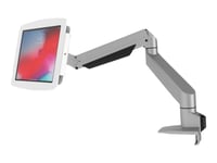 Compulocks Ipad 10.2" Space Enclosure Articulating Arm Mount - Monteringssats (Vridbar Arm, Hölje) - Justerbar Arm - För Surfplatta - Låsbar - Höggradig Aluminium - Vit - Skärmstorlek: 10.2" - För Apple 10.2-Inch Ipad (7:E Generation, 8:E Generation