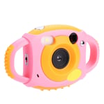 DAUERHAFT Children's Video Camera Toy Video Camera 5 Mega-pixel Camera Selfie Mirror Children's Selfie Camera for Children(Pink)