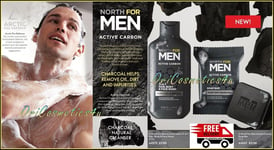 Oriflame North For Men Active Carbon 3-in-1 Hair - Body & Face Wash and Soap Bar