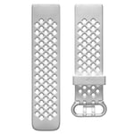 Fitbit Charge 4 Sport Band Accessory, Frost White, L