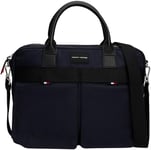 Tommy Hilfiger Men TH FUNC NYLON COMPUTER BAG, Space Blue, One Size