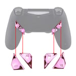 eXtremeRate Chrome Pink Glossy Replacement Redesigned Back Buttons K1 K2 K3 K4 Paddles for ps4 Controller Dawn Remap Kit