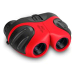 Binoculars Pocket Rubber Telescope Red