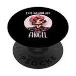 Je suis totalement un ange- Une petite fille angélique- Angel Apparel PopSockets PopGrip Interchangeable