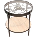 The Home Deco Factory - Table D'appoint Horloge D51 Home Deco Factory