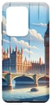Coque pour Galaxy S20 Ultra London City Vintage Grande-Bretagne Royaume-Uni Moderne Britannique