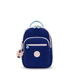 Kipling Seoul S, Small Backpack (With Laptop Protection), 16 x 25.5 x 35 cm, Solar Navy C (Blue)