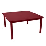 Fermob - Craft Table 143 cm Chili 43 - Ulkotilojen ruokapöydät - Punainen - Metalli