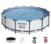 Bestway Steel Pro MAX Frame Pool 427 x 107cm m/pump, stege, etc.