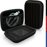 iGadgitz Black EVA Hard Travel Case Cover for Portable External Hard Drives (Various Sizes)