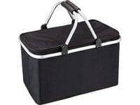 Aptel Rymlig Termisk Hopfällbar Picknickkorg 44X23x22cm Svart Bq27c