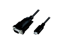 LogiLink Serial Adapter [1x USB 2.0-kontakt C - 1x D-SUB-kontakt 9-stift ] 1,2 m Svart