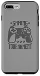 Coque pour iPhone 7 Plus/8 Plus Design de tournoi gamer avec manette et cœurs - PC gamer
