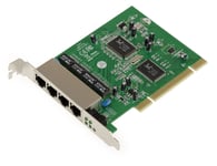 Carte Switch réseau PCI ETHERNET - 4 Ports LAN RJ45 - CHIPSET REALTEK RTL8305SC / RTL8100CL