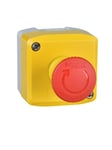 Schneider Electric Yellow station - 1 red mushroom head pushbutton ø40 turn to release 1no+2nc