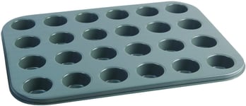 Jamie Oliver 24 Hole Mini Muffin Tin Non Stick Tray Carbon Steel Heavy Duty