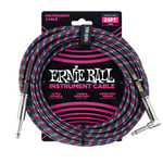 Ernie Ball 6063 Guitar Kabel (Sort, Rød, Hvid, 7,5m)