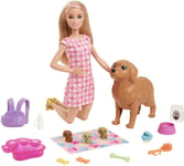Barbie Newborn Pups Doll Playset