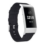 Canvasarmband Fitbit Charge 3/4 Svart