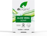 Dr Organic Aloe Vera Soap Bar, Soothing, Mens, Womens, All Skin Types, Natural,
