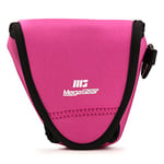 MegaGear MG1338 Ultra Light Neoprene Case with Carabiner for Fujifilm X-E3 Camera - Hot Pink