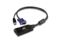 ATEN KA7570 USB KVM Adapter Cable - Tangentbords-/video-/muskabel - RJ-45 (hona) till USB, HD-15 (VGA) (hane) - för ALTUSEN KH1508A, KH1516A, KH2508A, KH2516A