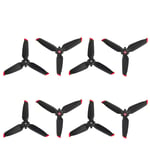 DJFEI FPV Combo Drone Propellers, 4 Pairs Propellers Replacement Accessories for DJI FPV Combo Drone, Low Noise Quiet Release (Red)