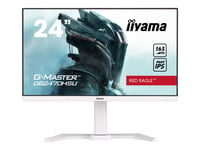 iiyama G-MASTER Red Eagle GB2470HSU-W5 - Écran LED - 24" - 1920 x 1080 Full HD (1080p) @ 165 Hz - Fast IPS - 250 cd/m² - 1100:1 - 0.8 ms - HDMI, DisplayPort - haut-parleurs - blanc mat