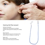 (Monaural)Headphone Clip Holder Headphone Clip Rope Ergonomic Prevent Loss Blue