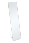Modern Slim Frame Silvery Full Length Mirror
