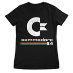 Commodore 64 Washed Logo Girly Tee, T-Shirt