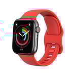 Apple Watch Series 8 45mm Armband i silikon, Röd