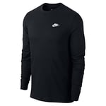 Nike AR5193-010 M NSW CLUB TEE - LS Sweatshirt Men's BLACK/WHITE L-T