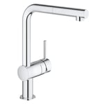 Grohe Minta Chrome Single Lever Pull Out Monobloc Kitchen Sink Mixer Ta 31861000