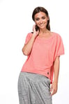 super.natural Peyto T-Shirt en Laine mérinos pour Femme L Georgia Peach Melange