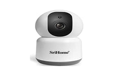 SRIHOME Security Camera Indoor, 4 MP 1080P WiFi Home Surveillance Camera with Phone App, Night Vision, 2Way Audio, Protection Privacy, Garden, Baby, Pets and Nanny Monitor
