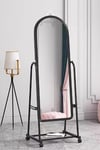 Full Length Rolling Mirror with Bracket 45x160cm