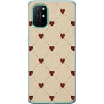 OnePlus 8T Genomskinligt Skal Heart Grid