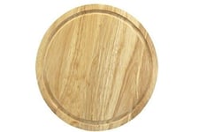 Concept4u Wooden Bread Board Round 28cm Kitchen Chopping Food Veg Bread Meat Fruit Cheese Tools Strong 28cm Cheese Tools