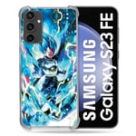 Cokitec Coque Renforcée pour Samsung Galaxy S23 FE Manga Dragon Ball Vegeta Bleu