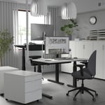 IKEA MITTZON skrivbord sitt/stå 120x80 cm