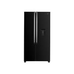 Continental Edison - Refrigerateur Americain - Frigo CERA532NFB - Total No Frost- 529L - L90 cm xH177 cm - Moteur inverter -Noir