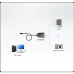 Aten NEDIS, USB 2.0-Kabel A Han - SUB-D 9p Rund 100 cm Sølv