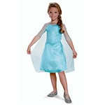 Disney Official Standard Frozen Elsa Costume, Princess Dress Up for Girls Size S