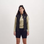 Lipati Drizzle Vest Stl. XS - Lätt och vattenavvisande löparväst i svart för aktiva kvinnor, perfekt för träning i alla väder.