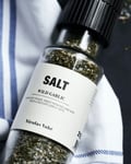 Salt med kværn, Wild garlic by Nicolas Vahé (D: 5 cm. x H: 23 cm., Sort/Grøn)
