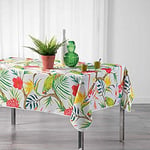 Douceur d'Intérieur Rectangular Tablecloth 150 x 240 cm Printed Polyester Tropico White