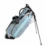 J.Lindeberg Play Stand Bag Print golfväska - Leopard Aruba Blue,ONE SIZE